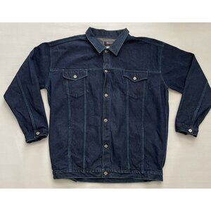 VINTAGE 1st‎ Element Jeans Wear Blue Denim Jacket Men's XL Extra Large USA Made